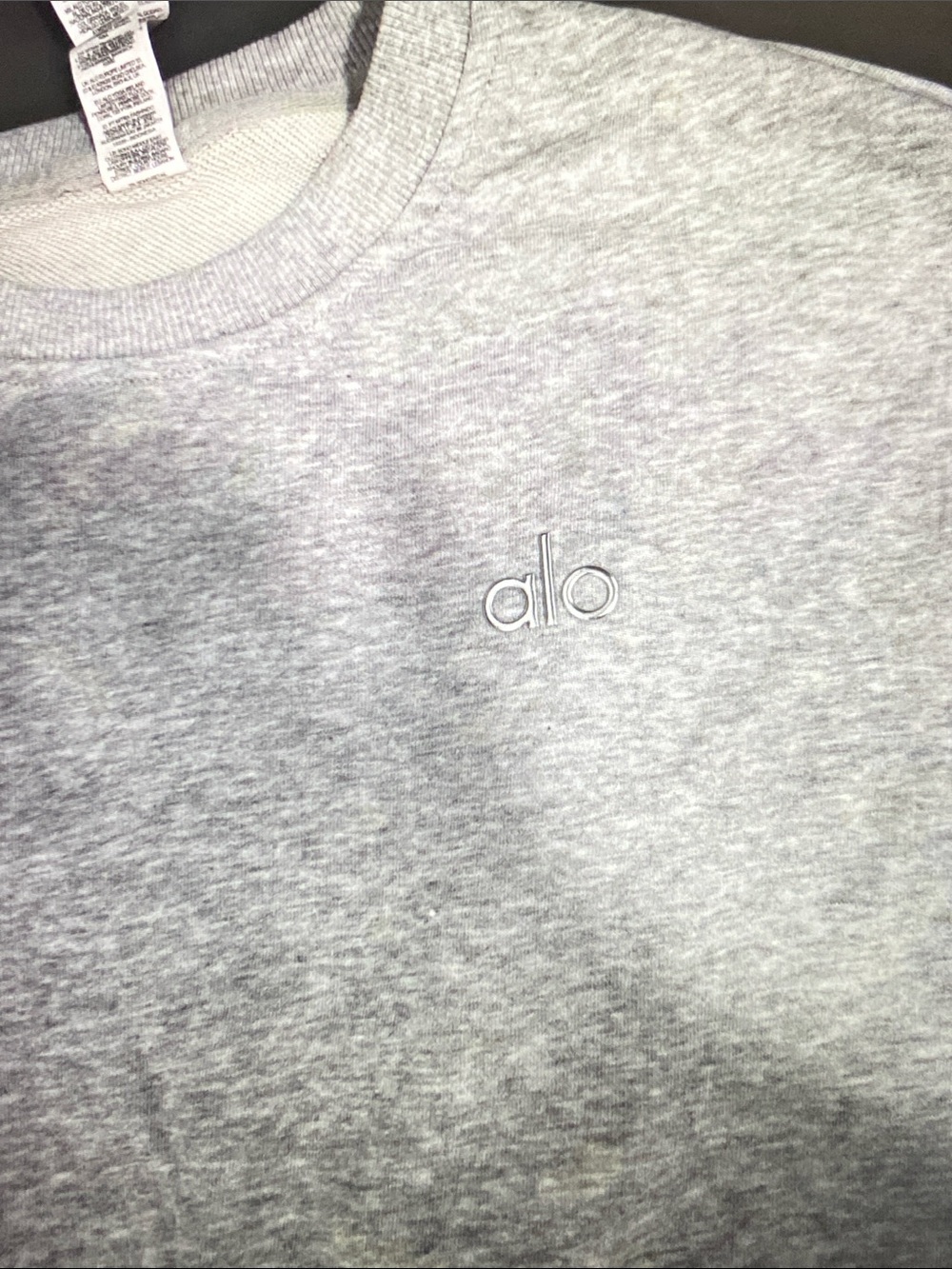 ALO Yoga Women's Athletic Shorts and Sweatshirt Set - Gray - Picture 3 of 8